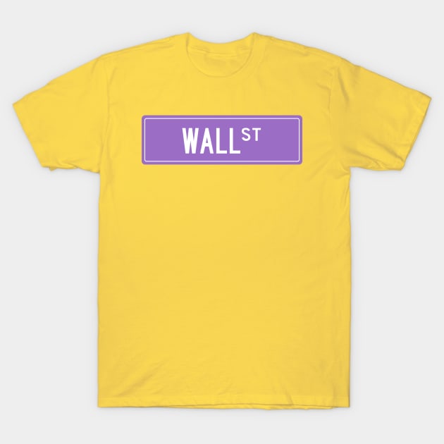 Wall st purple T-Shirt by annacush